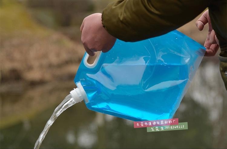 廠家直銷高檔家庭裝飲用水包裝 3l/4l/5l大容量折疊水袋 袋裝水