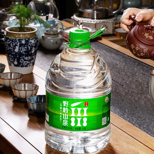 野嶺剮水4l 4桶裝大瓶天然飲用水霍山礦泉水質(zhì)山泉水飲料包郵整箱