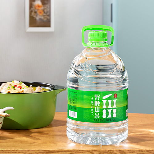 野嶺剮水4l 4桶裝大瓶天然飲用水霍山礦泉水質山泉水飲料包郵整箱